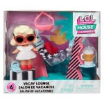 MGA Entertainment L.O.L. Surprise Furniture Playset with Doll - Leading Baby + Vacay Lounge 583790EUC 035051583790