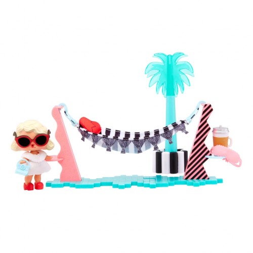 MGA Entertainment L.O.L. Surprise Furniture Playset with Doll - Leading Baby + Vacay Lounge 583790EUC 035051583790