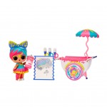 MGA Entertainment L.O.L. Surprise Furniture Playset with Doll - Splatters + Art Cart 583806EUC 035051583806