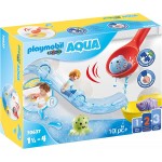 Playmobil 1.2.3 Aqua Water Slide Παίζοντας Με Τα Ζωάκια Της Θάλασσας 70637 4008789706379