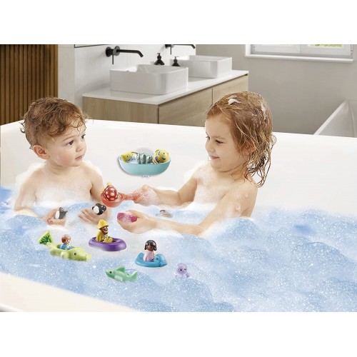 Playmobil 1.2.3 Aqua Water Slide With Sea Animals 70637 4008789706379