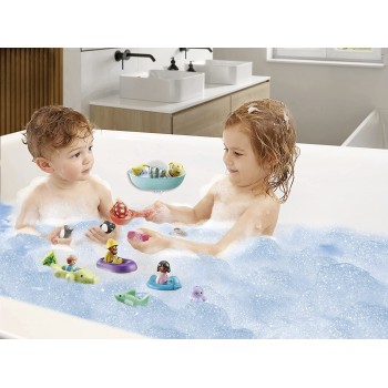 Playmobil 1.2.3 Aqua Water Slide With Sea Animals 70637 4008789706379