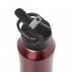 eco life Μεταλλικό Θερμός Μαύρο 550ml Eσωτερικό καλαμάκι 33-ΒΟ-3020 5208009001805