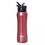eco life Μεταλλικό Θερμός Μπορντώ 550ml Eσωτερικό καλαμάκι 33-ΒΟ-3021 5208009001812