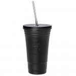 eco life Black Coffee thermos cup 480ml | Ανοξείδωτο καλαμάκι - Μαύρο 33-BO-4000 5208009001652