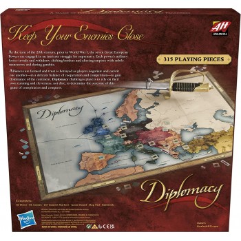 Hasbro Avalon Hill Diplomacy Cooperative Επιτραπέζιο Παιχνίδι Στρατηγικής F3155 5010993911288