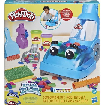 Hasbro Play-Doh Zoom Vacuum And Clean-Up Toy With 5 Colours F3642 5010994112028