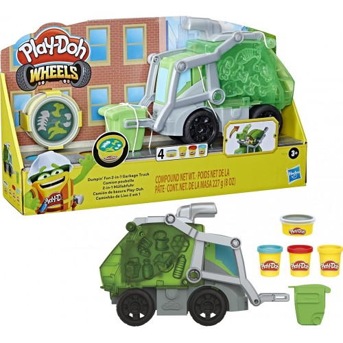 Hasbro Play-Doh Wheels 2-In-1 Garbage Truck F5173 5010994115371