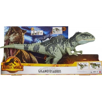 Mattel Jurassic World Strike N Roar Dino Γιγαντόσαυρος GYC94 887961968644