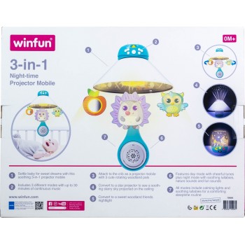 WinFun Melodic Rotator - 3 In 1 Night Time Projector Mobile 720005-Nl 403273 5204275032734