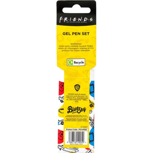 Blue Sky Studios Friends Gel Pens – Tie Dye Σετ 4 Στυλό FS149052 5060718149052