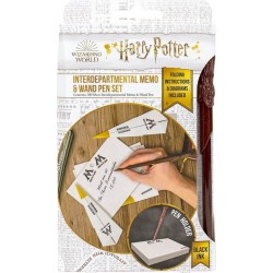 Blue Sky Studios Harry Potter Interdepartmental Memo And Wand Pen Set – Hogwarts Shield HP148352 5060718148352