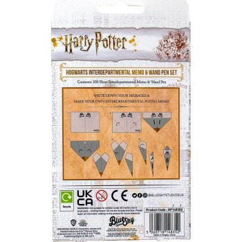 Blue Sky Studios Harry Potter Interdepartmental Memo And Wand Pen Set – Hogwarts Shield HP148352 5060718148352