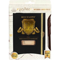 Blue Sky Studios Harry Potter Notebook And Wand Pen Set – Hogwarts Shield HP148482 5060718148482