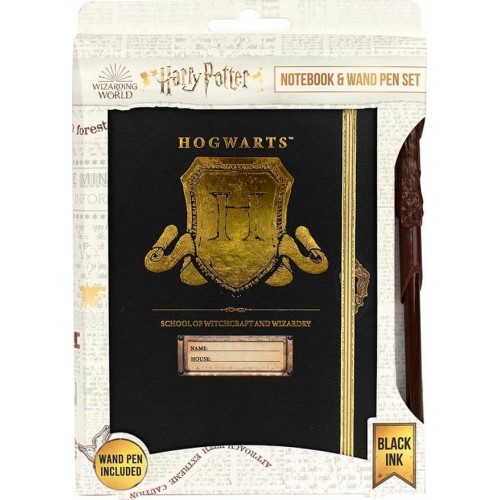 Blue Sky Studios Harry Potter Notebook And Wand Pen Set – Hogwarts Shield HP148482 5060718148482