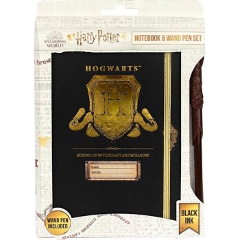 Blue Sky Studios Harry Potter Notebook And Wand Pen Set – Hogwarts Shield HP148482 5060718148482
