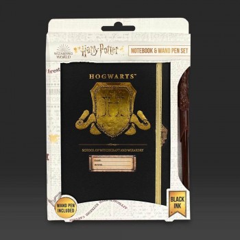 Blue Sky Studios Harry Potter Notebook And Wand Pen Set – Hogwarts Shield HP148482 5060718148482