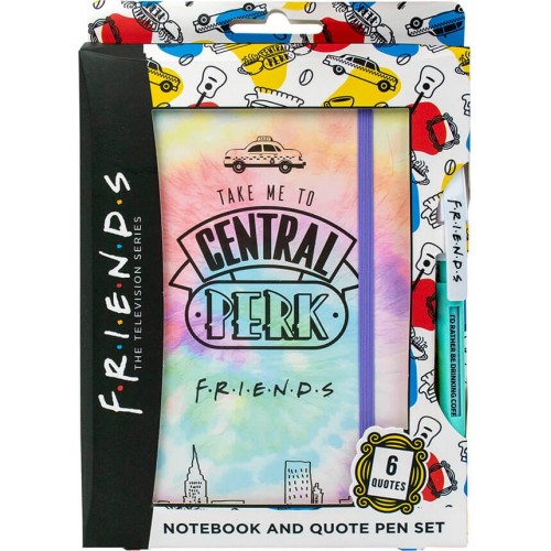 Blue Sky Studios friends notebook and pen set – tie dye Σημειωματαριο Με Στυλο Με Μηνυμα Τα Φιλαρακια 15x21cm FS149038 506071814
