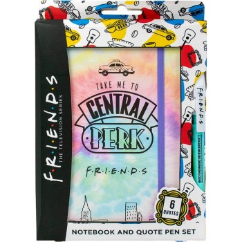 Blue Sky Studios Friends Notebook and pen set – tie dye FS149038 5060718149038
