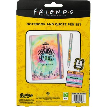 Blue Sky Studios friends notebook and pen set – tie dye Σημειωματαριο Με Στυλο Με Μηνυμα Τα Φιλαρακια 15x21cm FS149038 506071814
