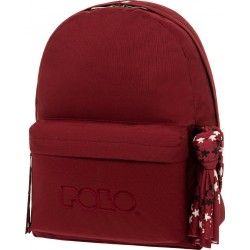 POLO Original Scarf Backpack - (P.R.C.) (Bordeux -Bordo) 901135-3301 5201927113087