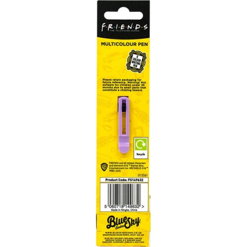 Blue Sky Studios Friends Multi Colour Pen Taxi Topper – Tie Dye FS149632 5060718149632