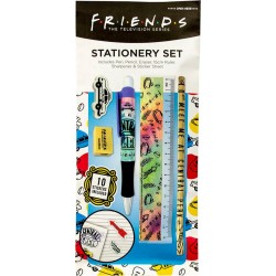 Blue Sky Studios Friends Stationery Paper Pouch – Tie Dye Παιδικό Σετ Γραφικής Ύλης με Μολύβι/Γόμα/Ξύστρα FS149168 5060718149168