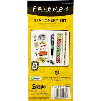 Blue Sky Studios Friends Stationery Paper Pouch – Tie Dye Παιδικό Σετ Γραφικής Ύλης με Μολύβι/Γόμα/Ξύστρα FS149168 5060718149168