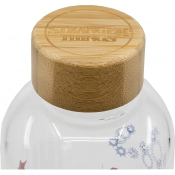 Stor Large Glass Bottle - Stranger Things 1030ml ST00693 8412497006939