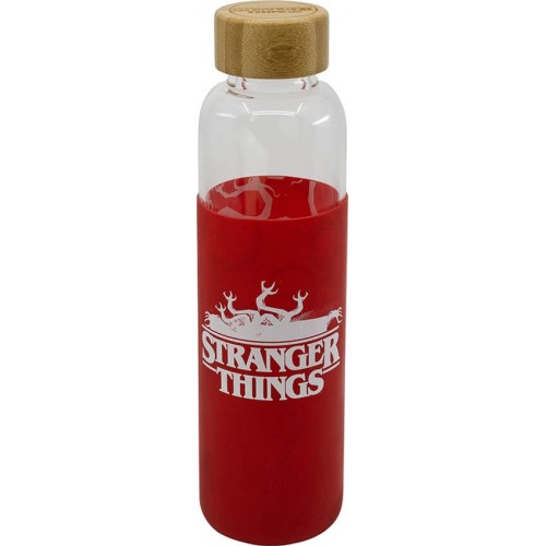 Stor Stranger Things Young Adult Glass Bottle With Silicone Cover 585 Ml ST00694 8412497006946