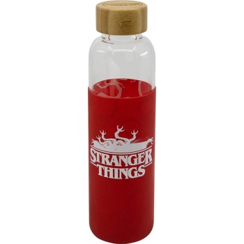 Stor Stranger Things Young Adult Glass Bottle With Silicone Cover 585 Ml ST00694 8412497006946