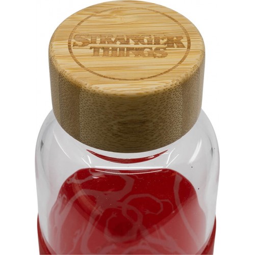 Stor Stranger Things Young Adult Glass Bottle With Silicone Cover 585 Ml ST00694 8412497006946