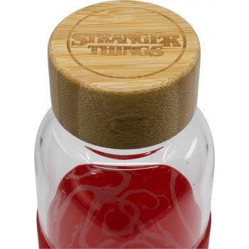 Stor Stranger Things Young Adult Glass Bottle With Silicone Cover 585 Ml ST00694 8412497006946