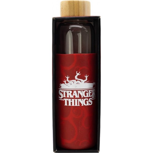 Stor Stranger Things Young Adult Glass Bottle With Silicone Cover 585 Ml ST00694 8412497006946