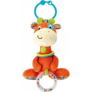 WinFun Rattle Giraffe Patch The Giraffe Hand, Rattle, Squeakers, Crinkle With Sound 0117-Ni 403260 5204275032604
