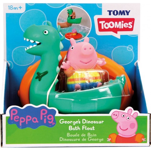 TOMY Βρεφικο Παιχνιδι Φουσκωτα Σωσιβια Peppa Pig Toomies - George S Dinosaur Bath Float 1000-73106 5011666731615