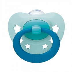 NUK Signature Silicone Pacifier 0-6M, 1Pc With Case 10730652 4008600385097