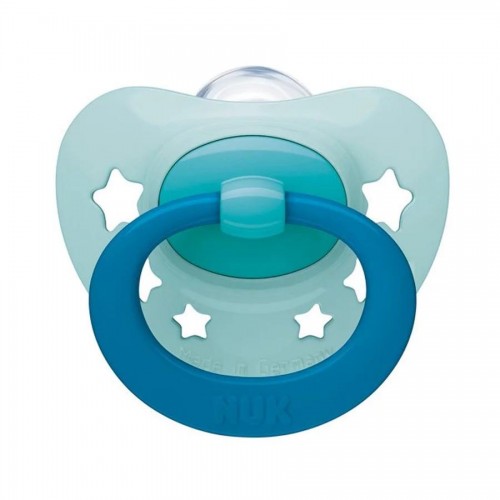 NUK Signature Silicone Pacifier 0-6M, 1Pc With Case 10730652 4008600385097