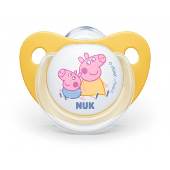 NUK Trendline Silicone Pacifier Peppa Pig 6-18m 1pc 10736725 4008600398615