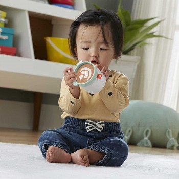 Mattel Rattle A-Latte Coffee Cup Teether Activity Toy For Babies 3 Month HGB86 194735047758