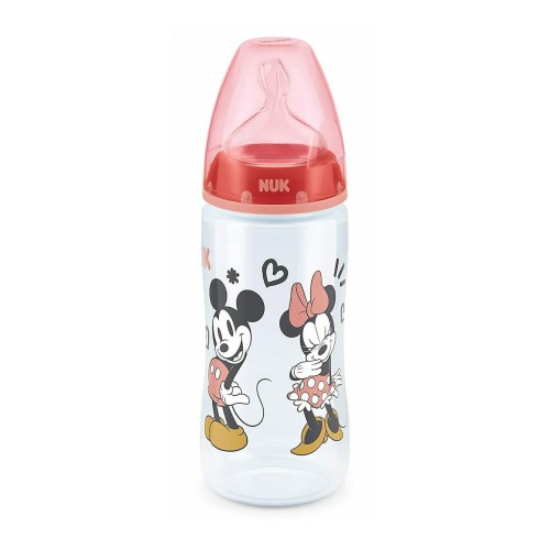 NUK Mickey Mouse Baby Bottle with Temperature Control Indicator Silicone 6-18m 10741034 4008600387503