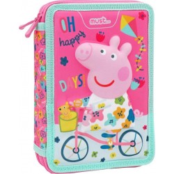 Diakakis imports Κασετίνα Διπλή Γεμάτη Peppa Pig Happy Days 000482702 5205698552014