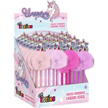 Diakakis imports Pencil Sided With Me Pom Pom 4 Color The Littlies 000646874 5205698566905