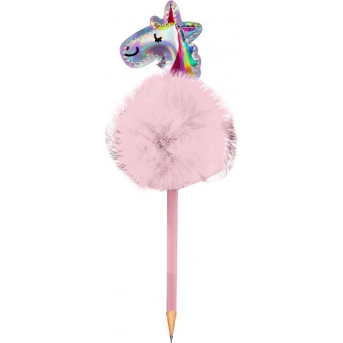 Diakakis imports Pencil Sided With Me Pom Pom 4 Color The Littlies 000646874 5205698566905