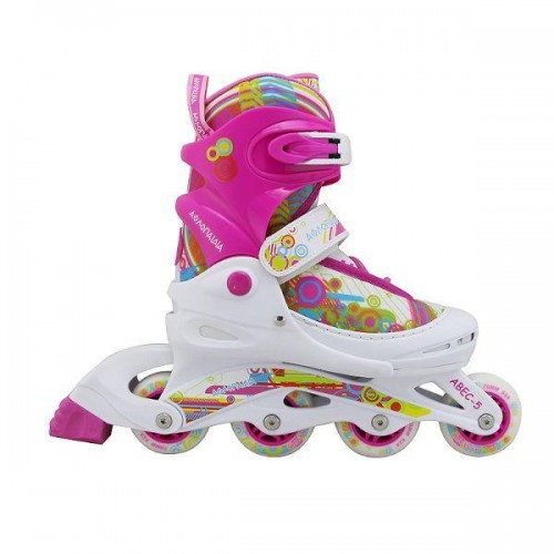 ΑΘΛΟΠΑΙΔΙΑ Adjustable Inline Skates Athlopaidia, Fuchsia,(34-37) 002.1084/34/F 9985777000198