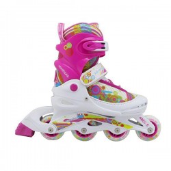 ΑΘΛΟΠΑΙΔΙΑ Adjustable Inline Skates Athlopaidia, Fuchsia, (38-41) 002.1084/38F 9985777000211