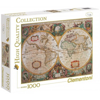Clementoni Παζλ Quality Collection Χάρτης Αντίκα 1000 Τμχ 1220-31229 8005125312290