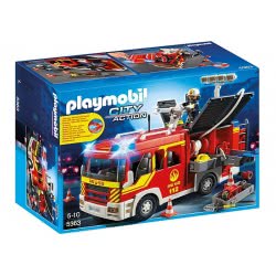 Playmobil Fire Engine With Lights And Sound 5363 4008789053633