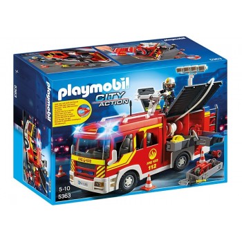 Playmobil Πυροσβεστικό Όχημα Με Φάρο Και Σειρήνα 5363 4008789053633
