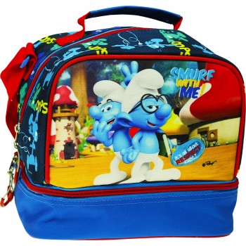 GIM Τσαντάκι Φαγητού Oβαλ Smurfs With Me 344-22220 5204549148536